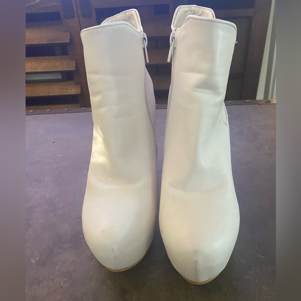 DSW White Ankle Boots